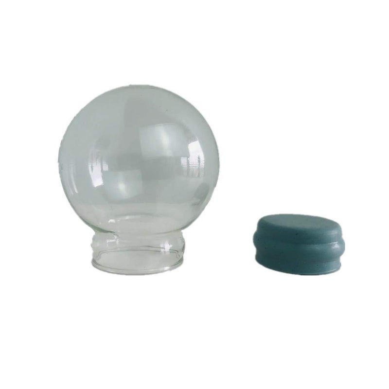 Youda Home Decoration DIY Empty Glass Snow Globe Kit (D45mm) - Water Globe Accessories - Image 1